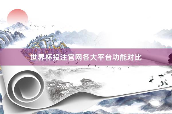 世界杯投注官网各大平台功能对比